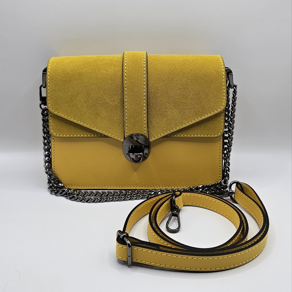 ltalian Handmade Leather Bag Elegant Leather From Italy - Picture 2 of 9